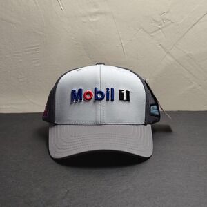 Stewart Haas Racing Mobil 1 Hat Mens Gray NASCAR Racing Cap One Size Mens